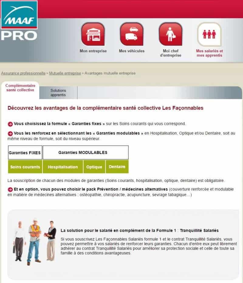 Avantages de la complémentaire santé collective Les Façonnables