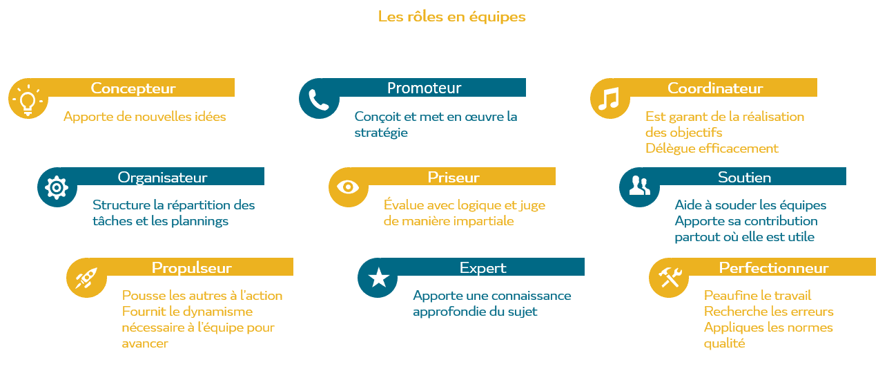 9 Rôles pour le travail en équipe | EXEIS Conseil